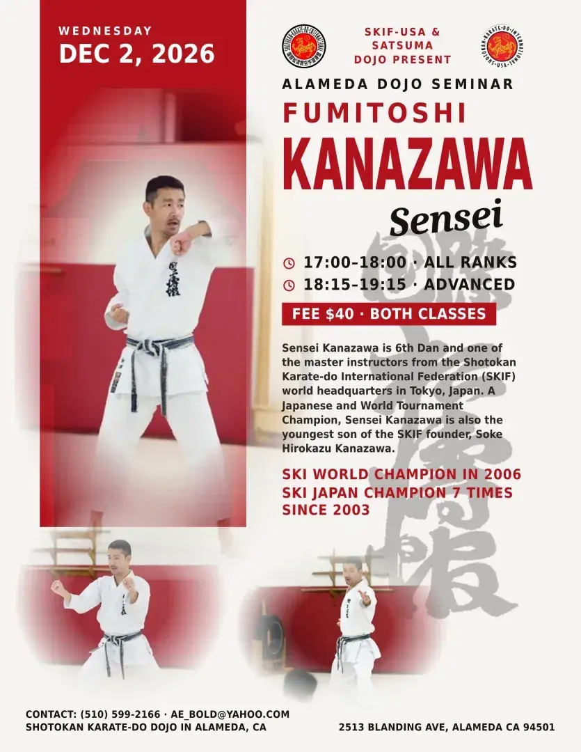 Alameda Dojo Seminar with Fumitoshi Kanazawa Sensei